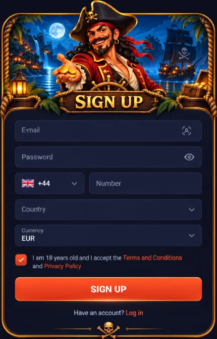 crashpirate casino login